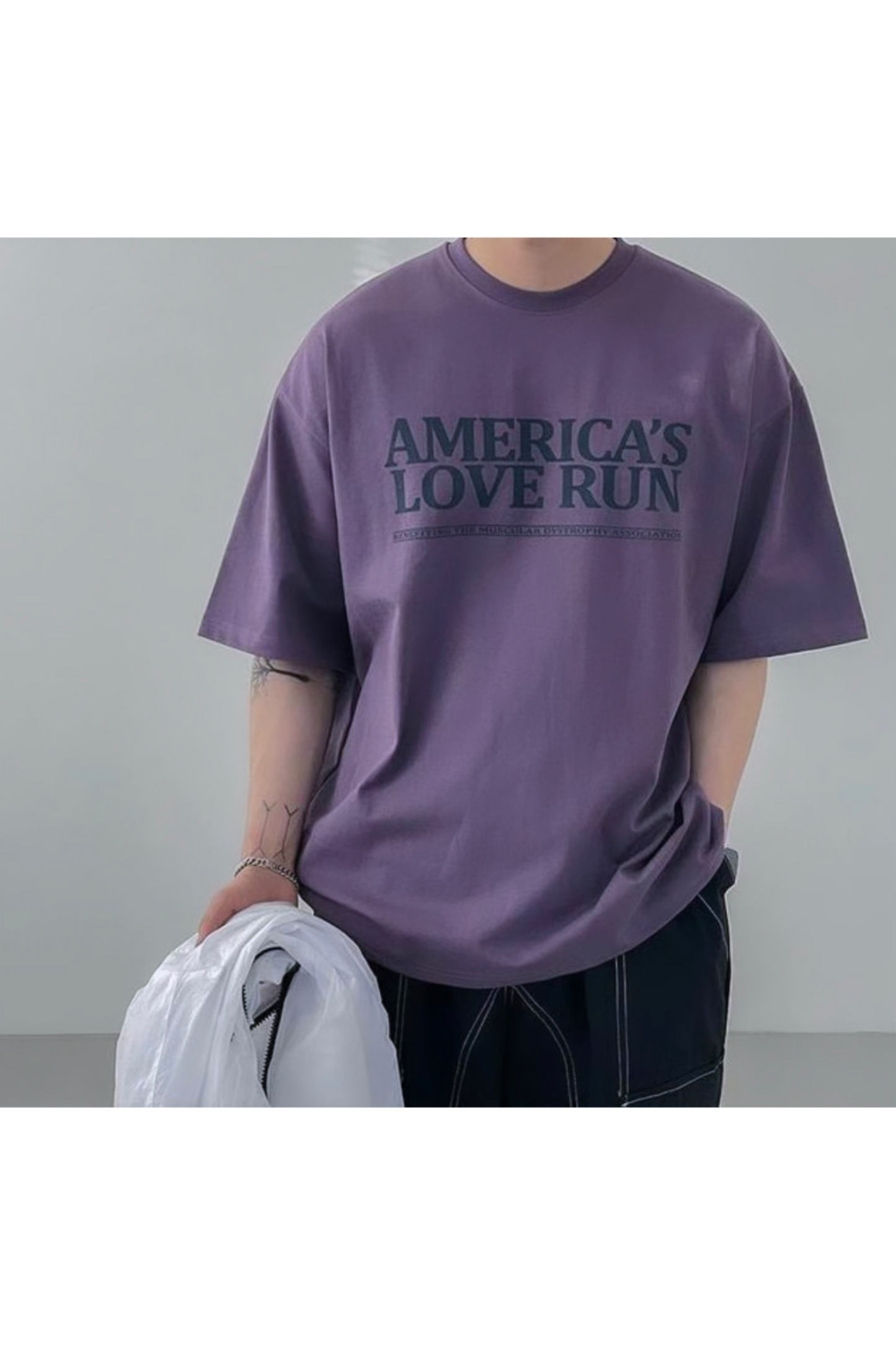 AMERICA'S LOVE RUN 簡約T恤