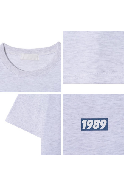 1989 簡約印花T恤