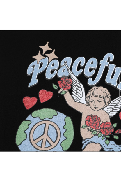 Peace Cupid 印花T恤