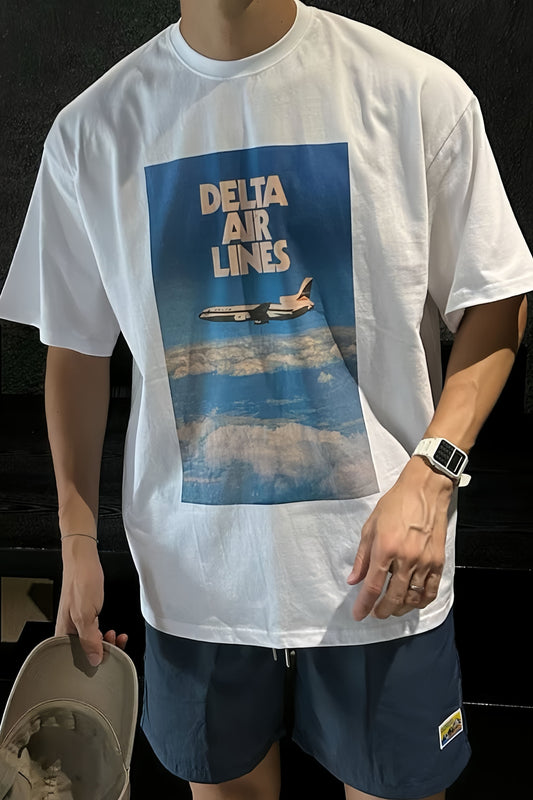 DELTA AIR LINES 印花T恤丨2色