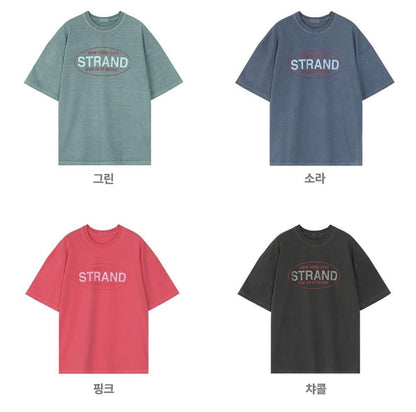 STRAND 洗水質感簡約T恤丨4色