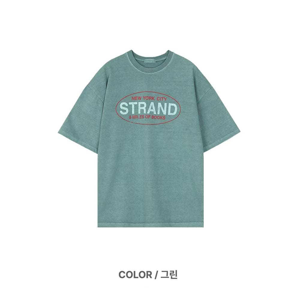 STRAND 洗水質感簡約T恤丨4色