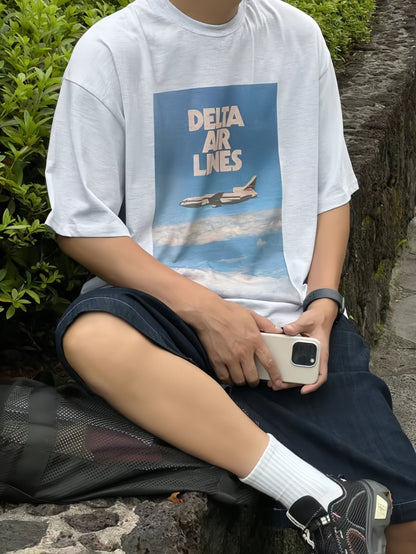 DELTA AIR LINES 印花T恤丨2色