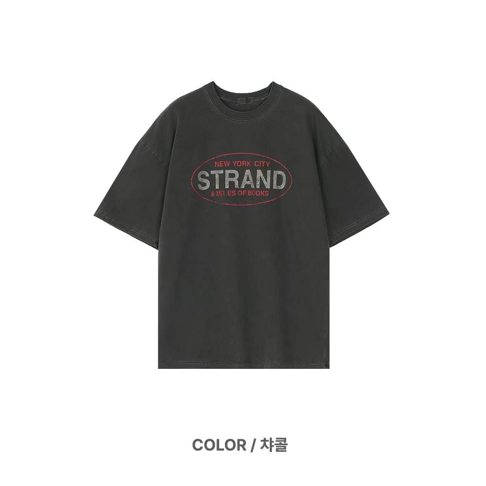 STRAND 洗水質感簡約T恤丨4色