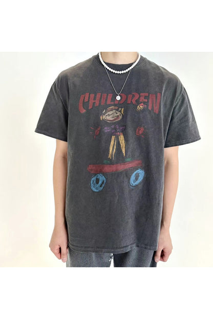 CHILDREN 復古洗水T恤
